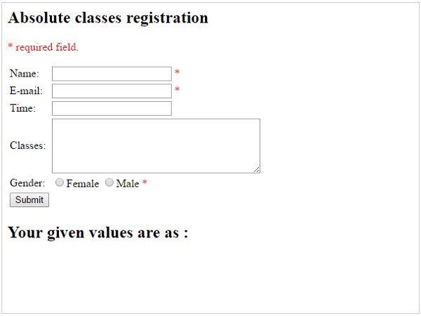 Validation Example