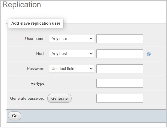 Slave Replication User