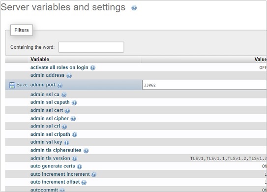 Editing Variables