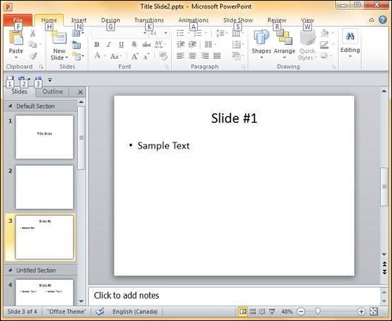 Microsoft PowerPoint 2010
