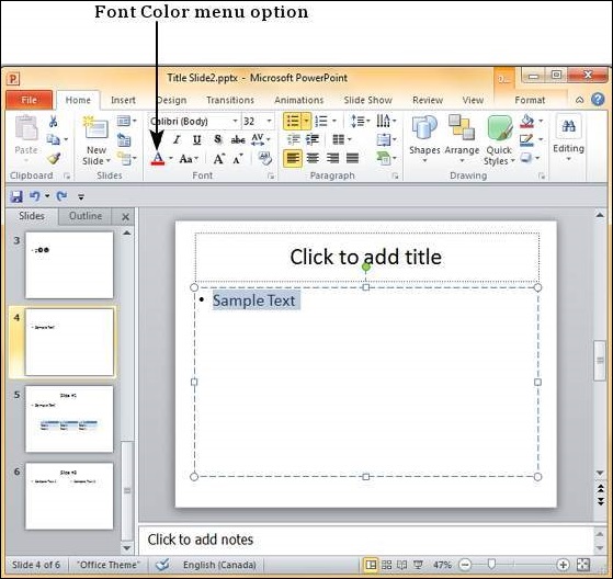 Microsoft PowerPoint 2010