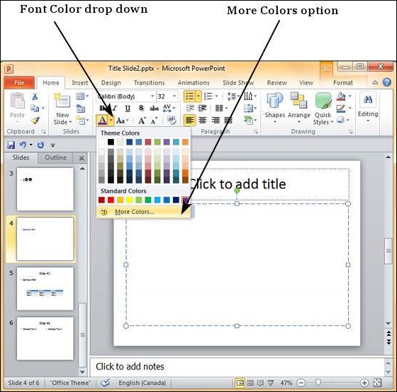 Microsoft PowerPoint 2010