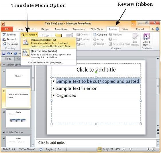 Microsoft PowerPoint 2010