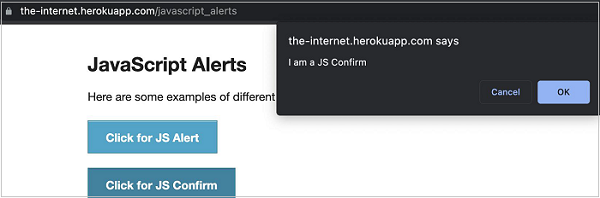 JavaScript Alerts