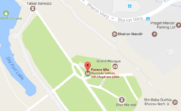 Purana Qila Map