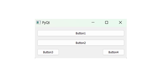 qboxlayout Example Three