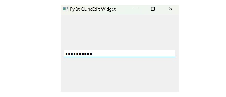 qlineedit password entry