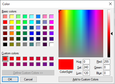 Color Chooser Demo