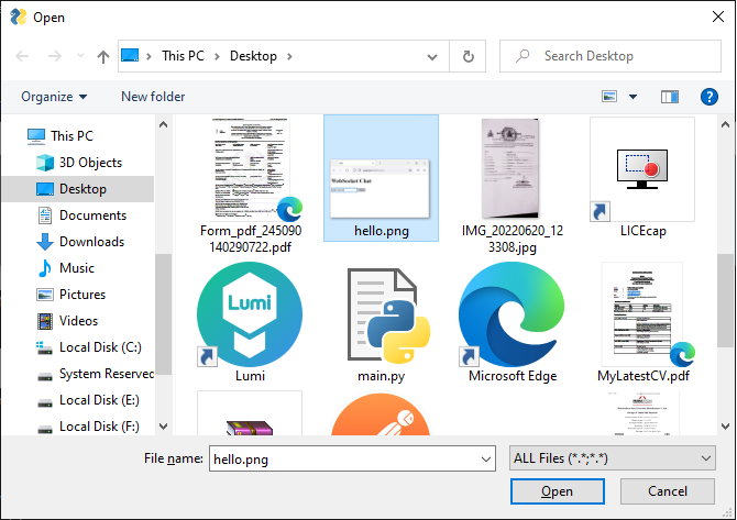 File Dialog