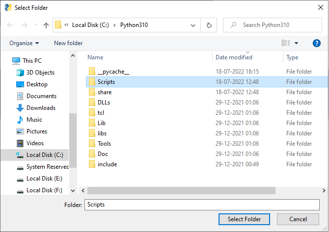 Folder Dialog