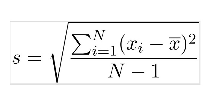 standard deviation representation