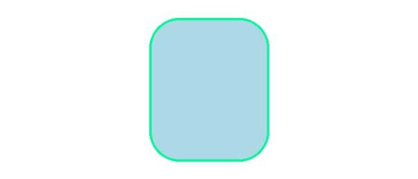 rounded rectangle drawn