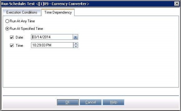 Create Test Schedule 7