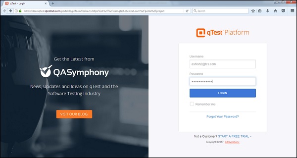 qTest Login