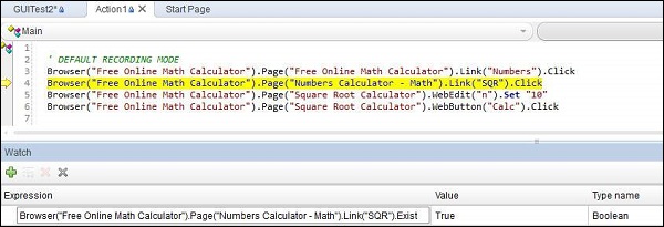 Debugging using Break Point