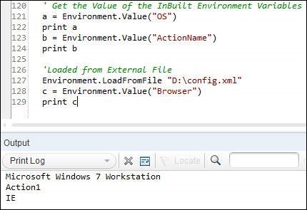 User Defined Internal Environment Variables