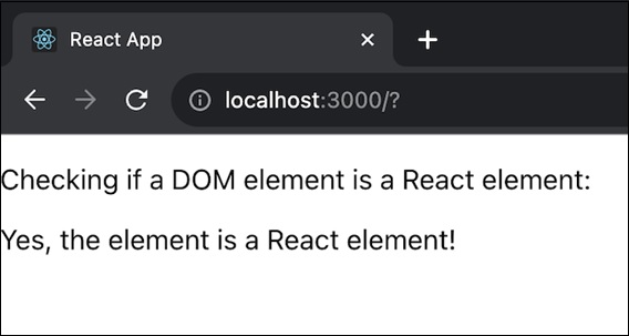 checking react element