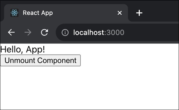 dynamic component unmount