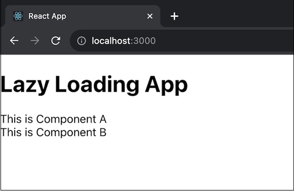 lazy loading app