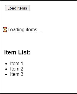 loading items