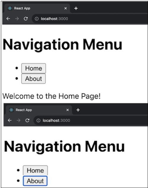 navigation menu