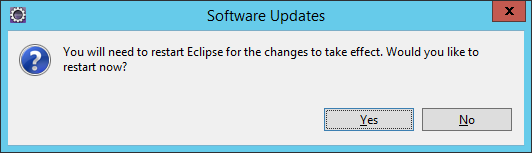 Restart Eclipse