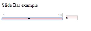Slide Bar Example