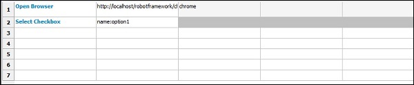 Checkbox selection