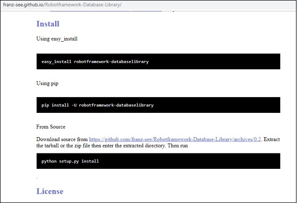 Database Library