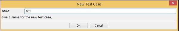 Dropdown New Test Case Ex