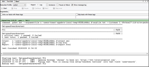 Execution Teardown