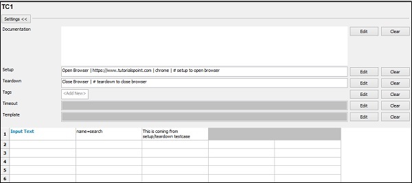 Keywords Teardown