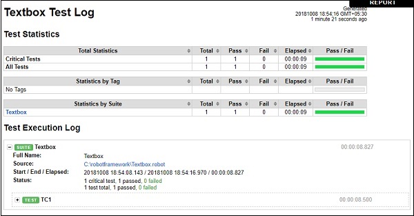 log details Ex