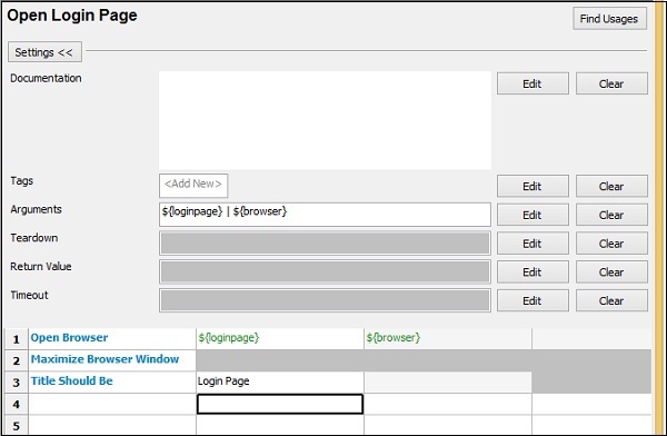 New User Keyword library