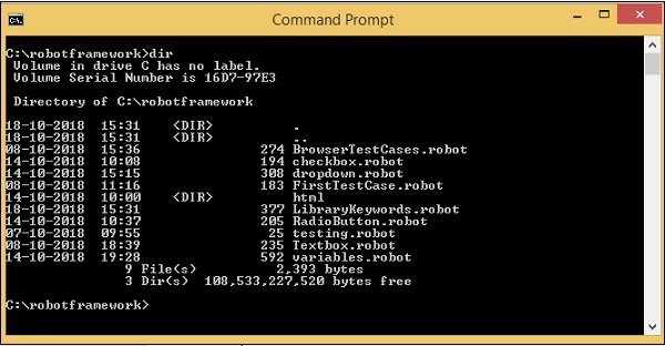 Open command prompt