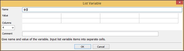 Scalar Variable appears