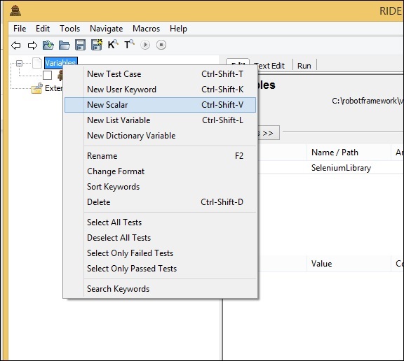 Test Case Scalar Variable Ex