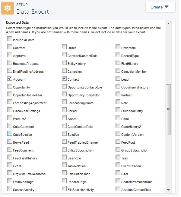 Data Export 2