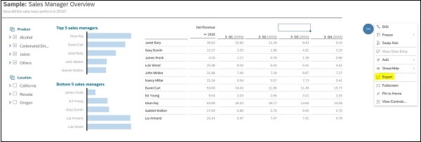 Export Data