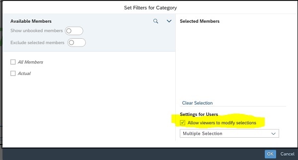 Filter Selection