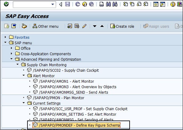 Define Key Figure Schema