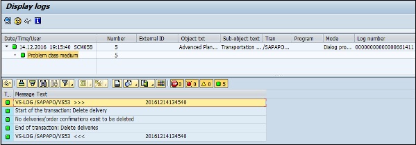 Display Logs