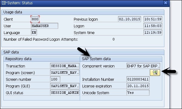 Sap System Data