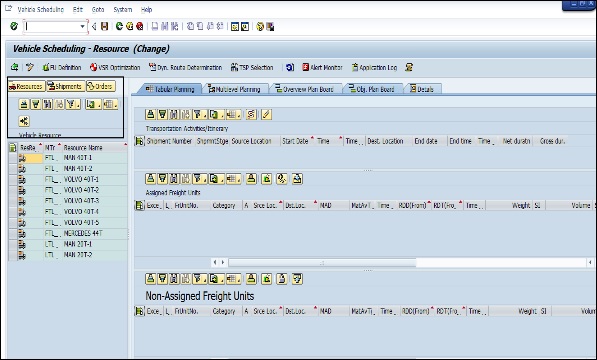 Vehicle Scheduling Resource