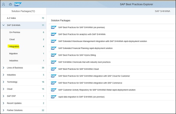 Navigate to SAP