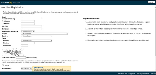 User Registration