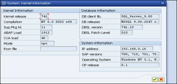 Kernel Information