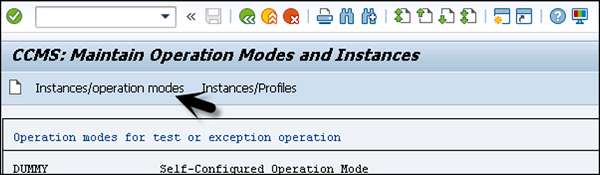 SAP Operation Modes