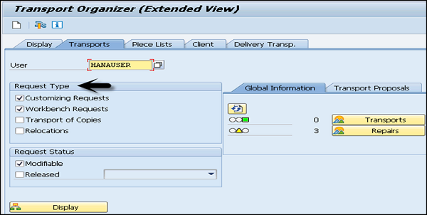 Transport Organizer