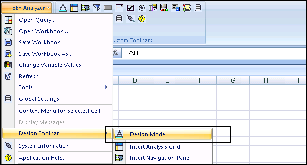 BEx Analyzer